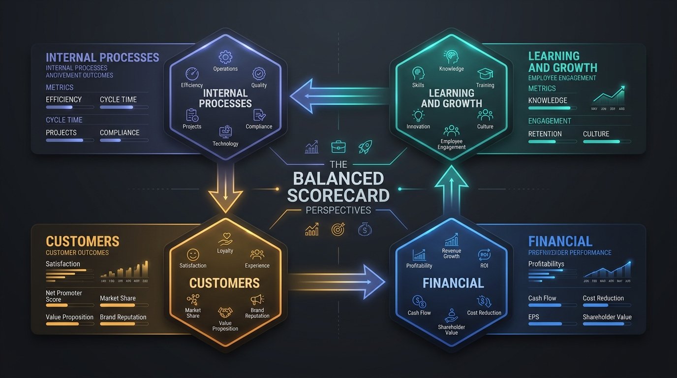 Quatro perspectivas do Balanced Scorecard